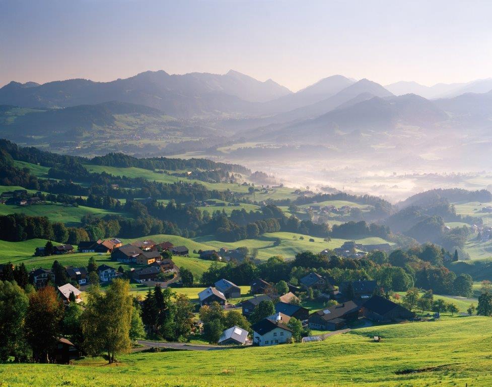 Bregenzerwald, view over the villages (c) Popp and Hackner_Vorarlberg Tourismus