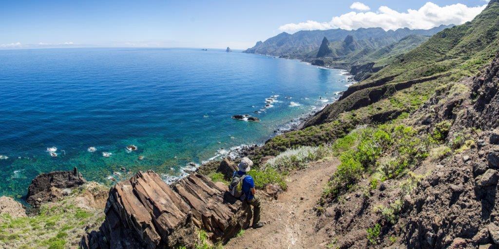Panoramic view on the north of the island