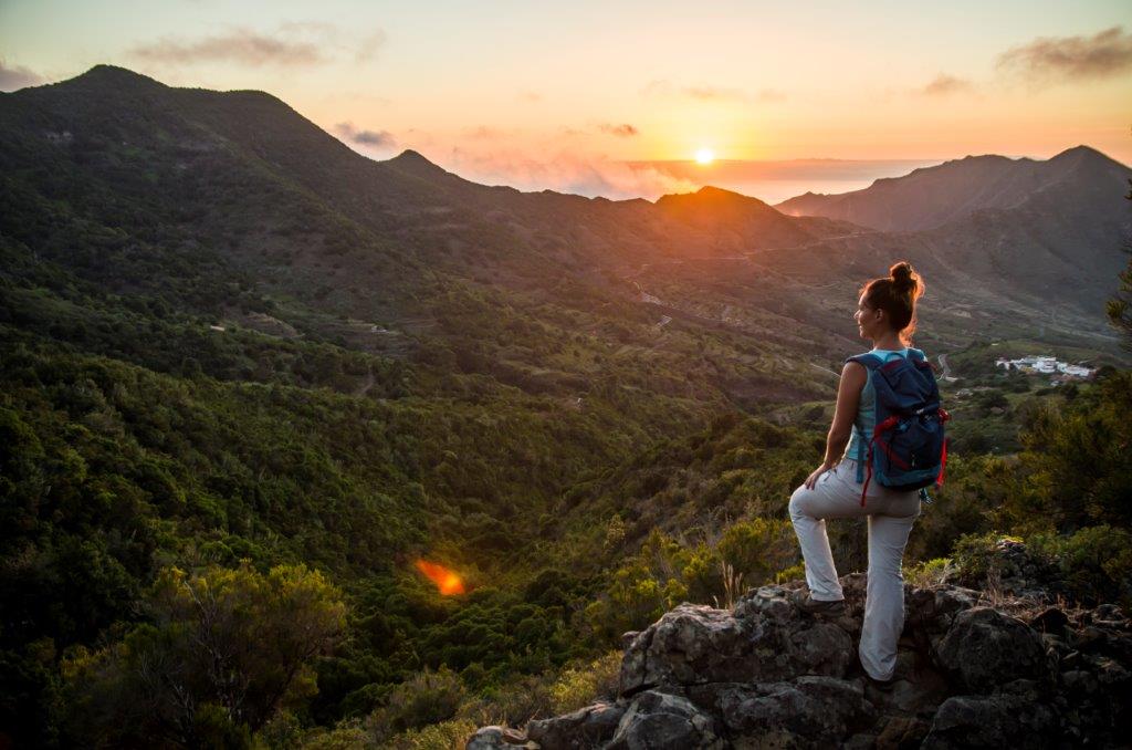 Sunset on the hikes