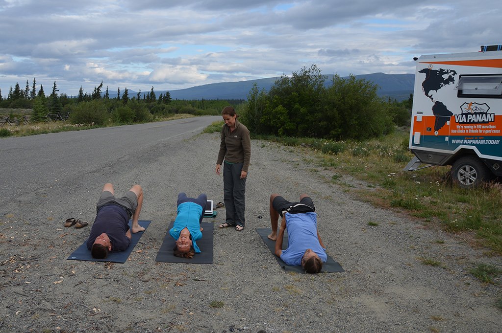 Early-yoga-session