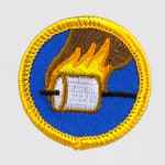 Stoffen patchkes demerit-badge-marshmellow-mishap-lg