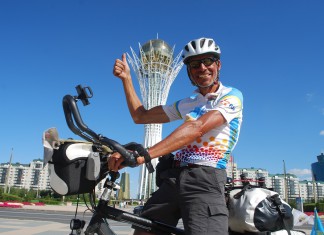The Sun Trip-deelnemer Dirk in Astana