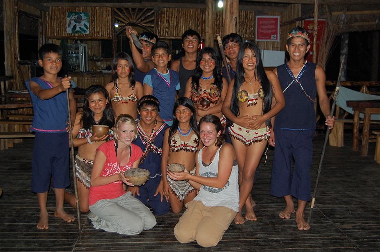 Bij de indianen in Ecuador