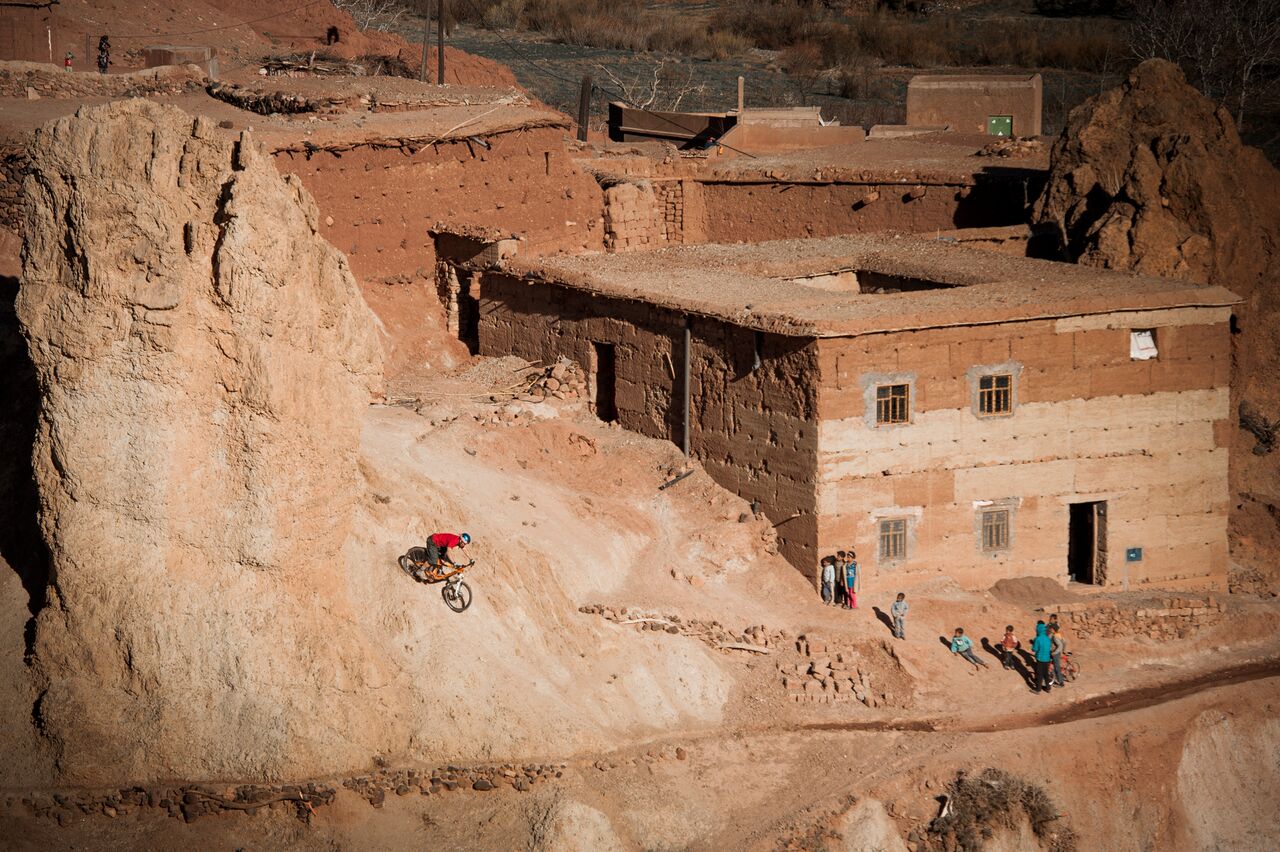 Foto: in Marokko mountainbiken