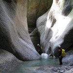 Een van de vele canyons in Ticino