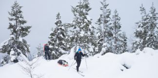 Sneeuwtrekking in Finland