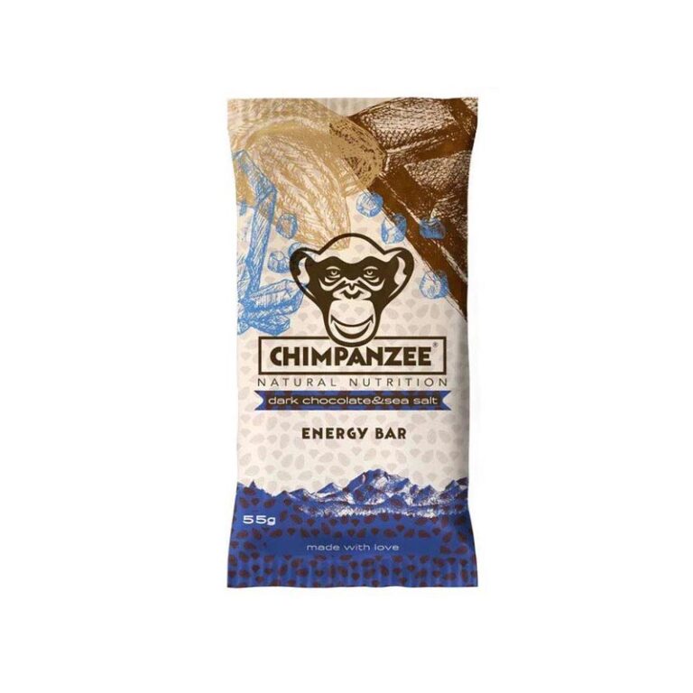 Chimpanzee Energy Bar Dark Chocolate & Sea Salt – energiereep