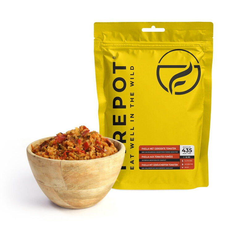 Firepot Smoky Tomato Paella – gedehydrateerde maaltijd