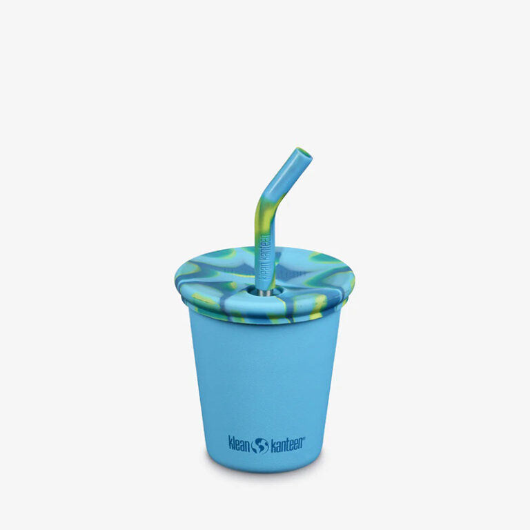 Klean Kanteen Kid’s Cup with straw lid – enkelwandige rvs drinkbeker