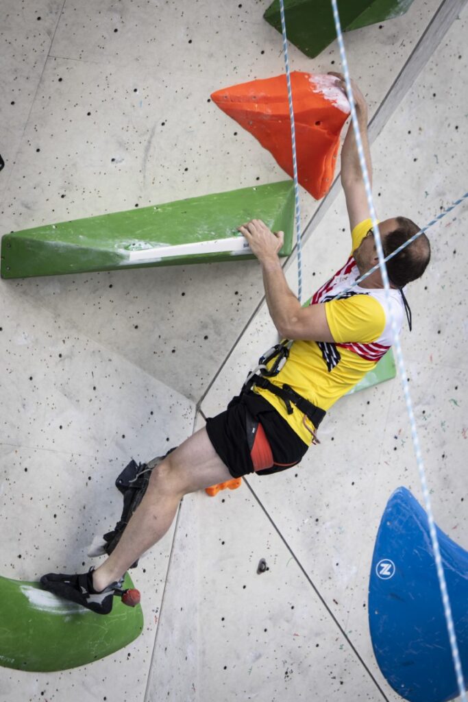 Frederik Leys op de World Climbing Para Series in Innsbruck © Dimitris Tosidis/World Climbing